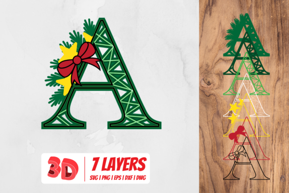 3D Christmas Letter A: Create Festive Crafts Easily