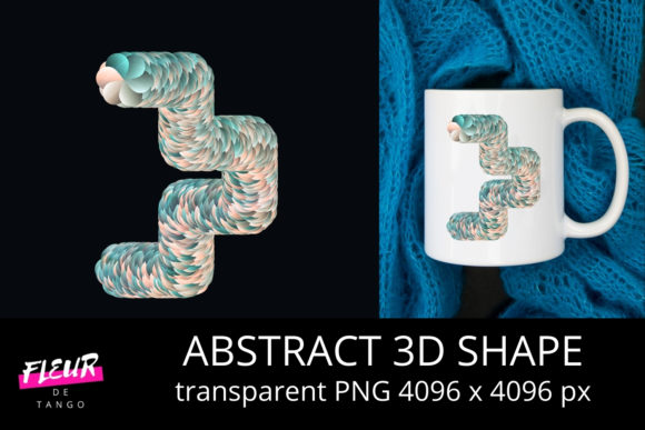 Abstract 3D Shape V.11: Elevate Your Visual Identity