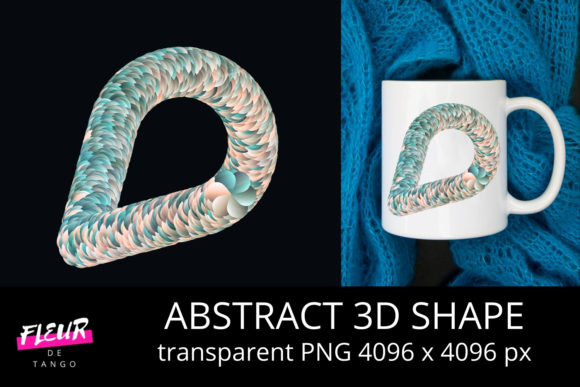 Abstract 3D Shape V.23 for Creative Projects