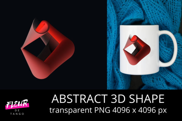 Abstract 3D Shape V.29 for Creative Projects