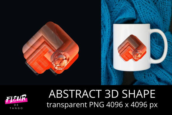 Abstract 3D Shape V.7: The Modern Asset for Creative Projects