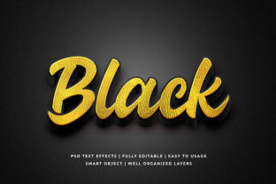 Black Gold 3d Text Effect Mockup: Integrating Premium Typography into Professional Workflows