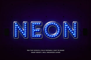 Blue Light Neon 3d Text Effect Mockup: The Ultimate Tool for Digital Creatives