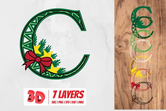 Bringing the Holiday Spirit to Life with a 3D Christmas Letter C