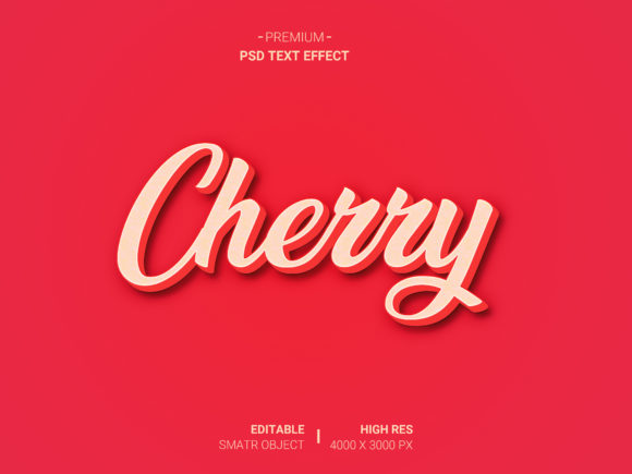 Cherry 3D Text Effect: Elevate Your Visual Brand