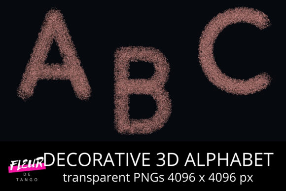 Decorative 3D ALPHABET: Premium Design Assets for Creative Projects