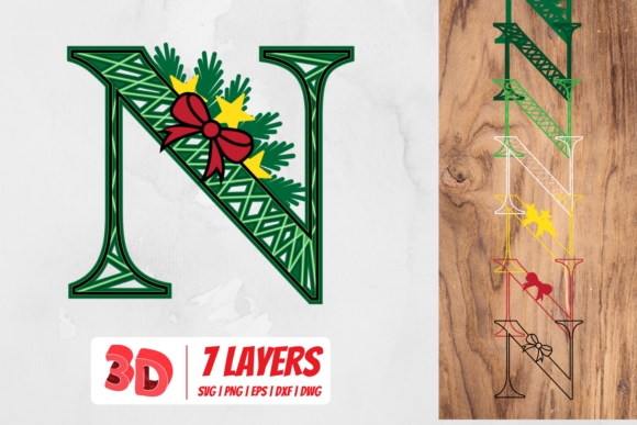 Elevate Your Holiday Branding with the 3D Christmas Letter N: A Comprehensive Design Resource