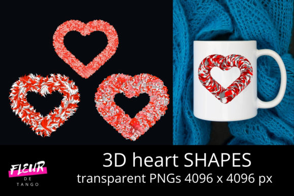 Elevating Visual Storytelling: How 3D HEART Shapes PNG Cliparts Vol.10 Redefines Creative Assets