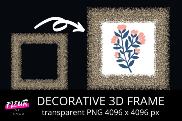 Evaluating Decorative 3D Square Frame Clipart V.12 for Professional Design Projects
