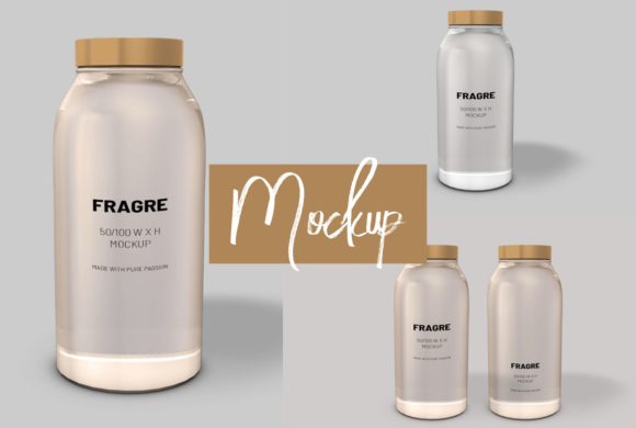Logo and Label 3d Bottle Mockup Guide