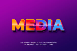 Media Colorful 3d Text Effcet Mockup: A Practical Evaluation for Designers