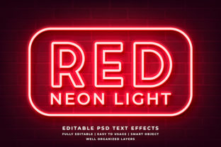 Red Neon 3d Text Effect Mockup: Bringing Vibrant Energy to Your Visual Projects